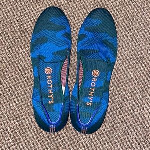Rothy’s blue ballet flats